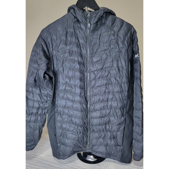 Columbia  Hooded Jacket | Women’s Small | Black Lightweight Puffer - Picture 1 of 10